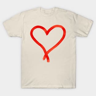 Red Lipstick Heart T-Shirt